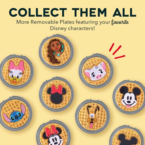 Image of Disney Dash MultiMaker Mini System Removable Plate Set - Ceramic Coating Replacement Plates for Waffle Breakfast - Waffle Maker Not Included - 4-Inch - 2-Pack - Winnie the Pooh & Piglet