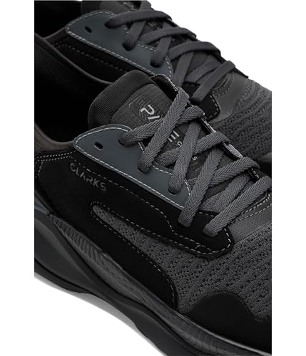 Clarks Men's Pace Walking Shoe, Black Textile, 12 - image 7