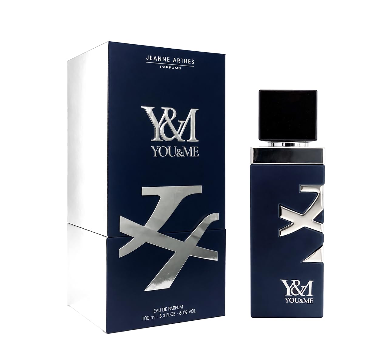 JEANNE ARTHES - Eau de Parfum Homme - You & Me for Him - Legnoso - Made in France à Grasse - Flacone spray 100 ml
