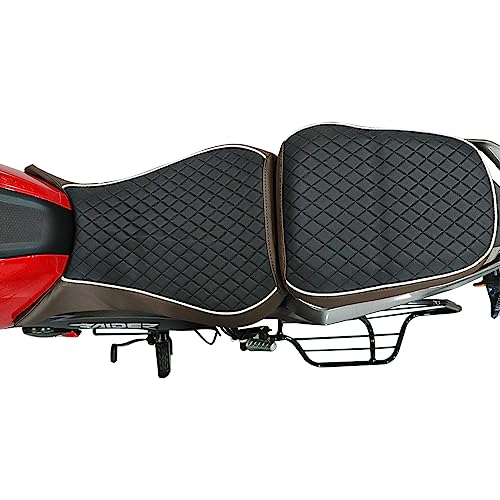 Image of TVS Seat Cover for Sweat Free Comfortable Riding| Nylon Thread Stitching for Strength| Bike Riding Accessories|Heat & UV Ray Protection|Enhanced Tear Resistance