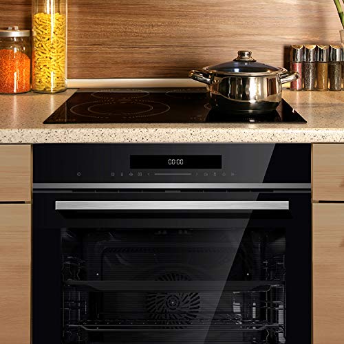 Autarkes Herdset: 60cm Einbaubackofen EB8019EDP + 59cm Kochfeld KFS59RL / Pyrolyse/Pizzafunktion/Grill/Umluft/Heißluft… – Bild 3