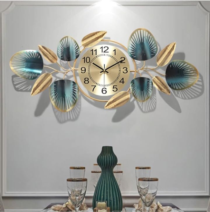 Metal Wall Decor with Wall Clock for Living Room | Wall Clock Decor Items Wall Decoration Wall Art | Metal Wall Decor Hangings Sculpture Home Decor Items Metal Wall Decor with Wall Clock for Living Room | Wall Clock Decor Items Wall Decoration Wall Art | Metal Wall Decor Hangings Sculpture Home Decor Items