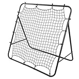 Demeras Red de rebote de fútbol ajustable al aire libre para jardines