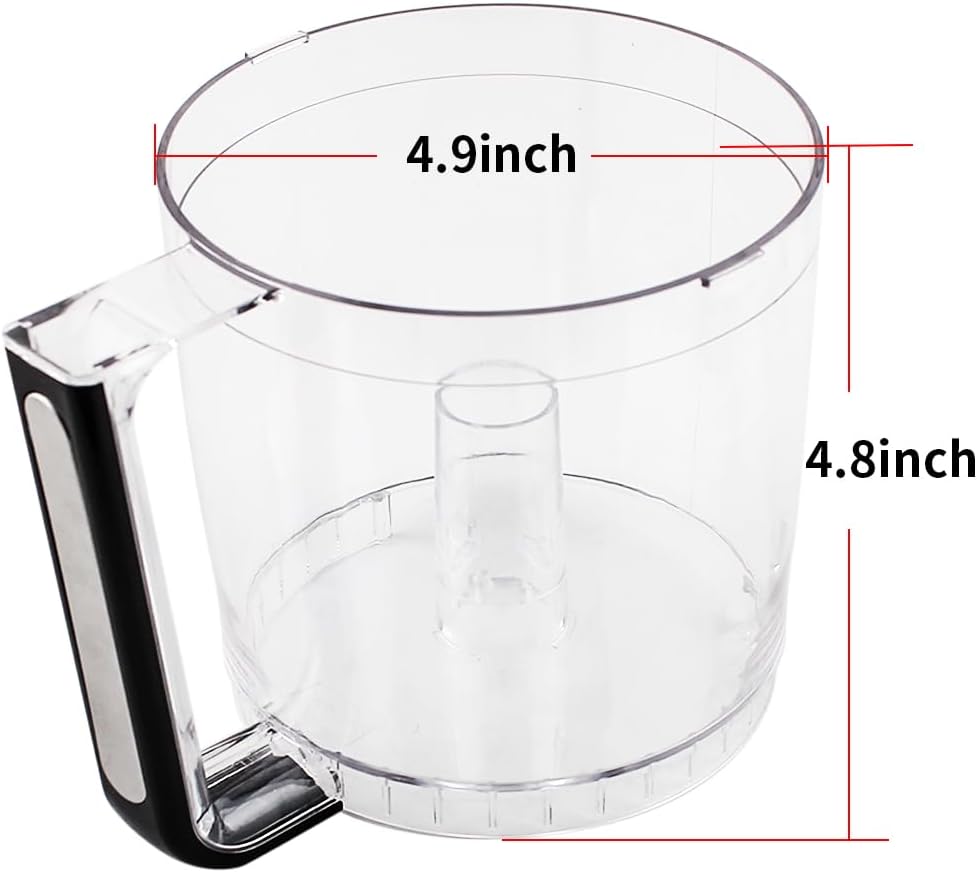 Replacement Parts Work Bowl And Cover Combo,Compatible with Cuisinart Food Processor DLC-2A Series