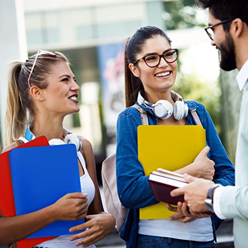 Ktrio Pocket Folders, 6 Pack Plastic Folders With Pockets, Colored Heavy Duty 2 Pocket File Folders Letter Size Poly Folders Plastic Pocket Folder For School Office #TOP5