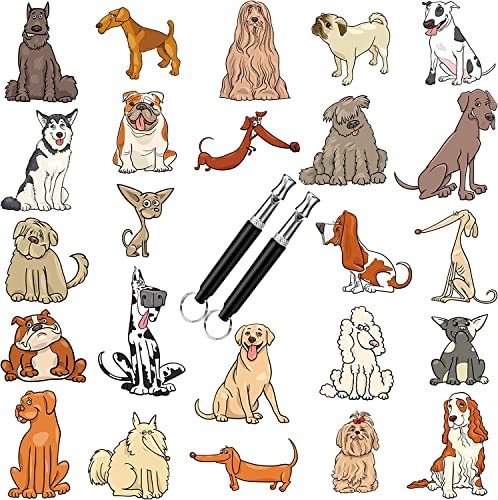 Dog Whistle Stop Barking, 2 Pack Professional Ultrasonic Dog Whistle Training For Dog To Stop Barking, Recall Training, Silent Ultrasonic Dog Training Whistles Control Neighbors Dog,With Black Lanyard #TOP5