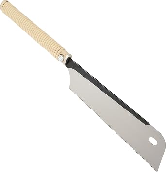 Japanese Pull Saw 10inch SK5 High Carbon Steel Japanese Hand Saw 17 Teeth Japanese Saw Lightweight Beech Handle Carpenter Cut Saw for Ultra Fine Cross-Cut Rip-Cut