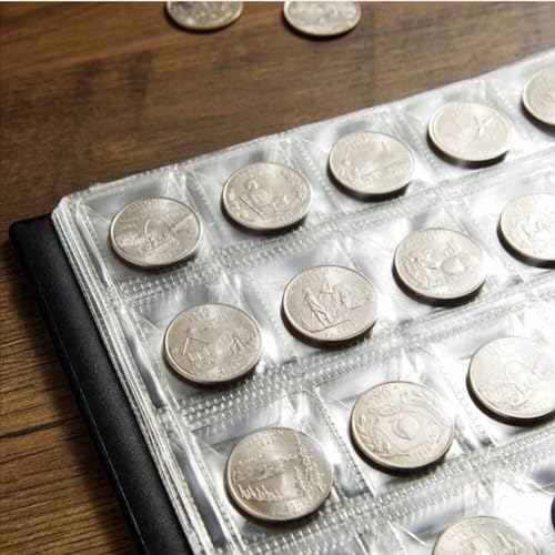 Álbum de monedas impermeable y con rejillas protectoras para 300 piezas 5
