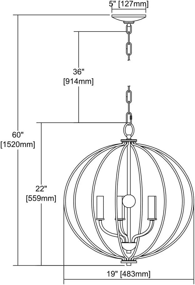 Review Thomas Lighting CN15752 Chandelier, Brushed Nickel, 19L x 19W x 22H