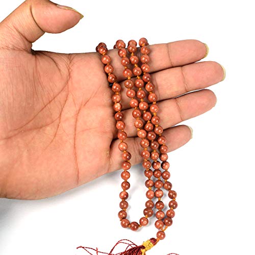 Image of Reiki Crystal Products Natural Reiki Feng-Shui Mala Necklace 6 mm Crystal Stone 108 Bead Jaap Mala for Men and Women