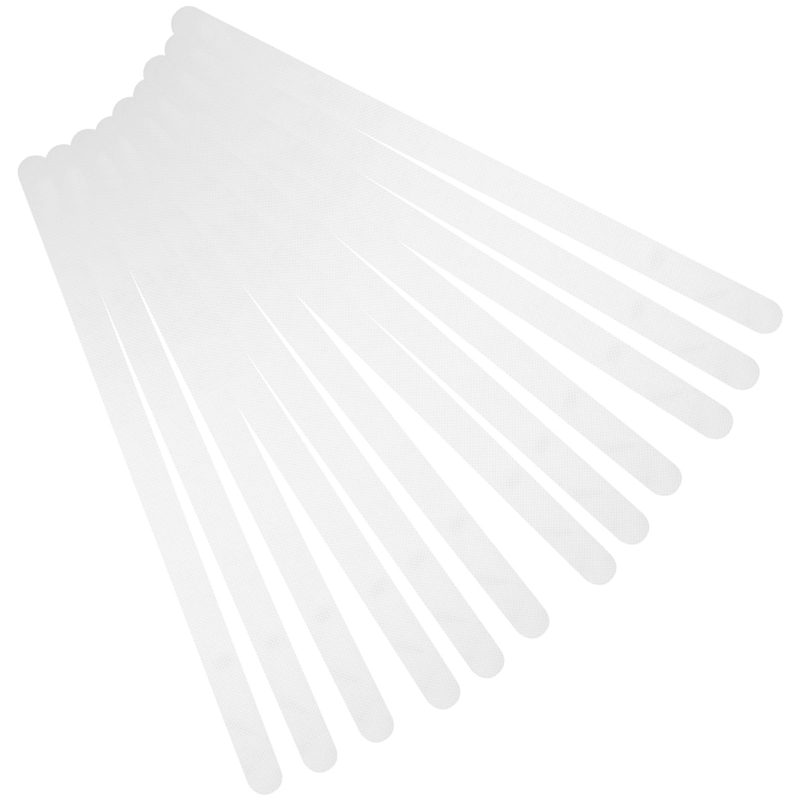 Lurrose 12 Pegatinas Antideslizantes para Bañera y Ducha, Tiras de Peva Impermeables, 38x2 Cm, Transparentes, para Suelo de Baño y Escaleras, Seguridad Familiar, Uso Doméstico