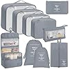 Qintora 10 Organiseurs de Maletas para Viaje, Incluye Packing Cubes, Bolsas Organizadoras de Equipaje