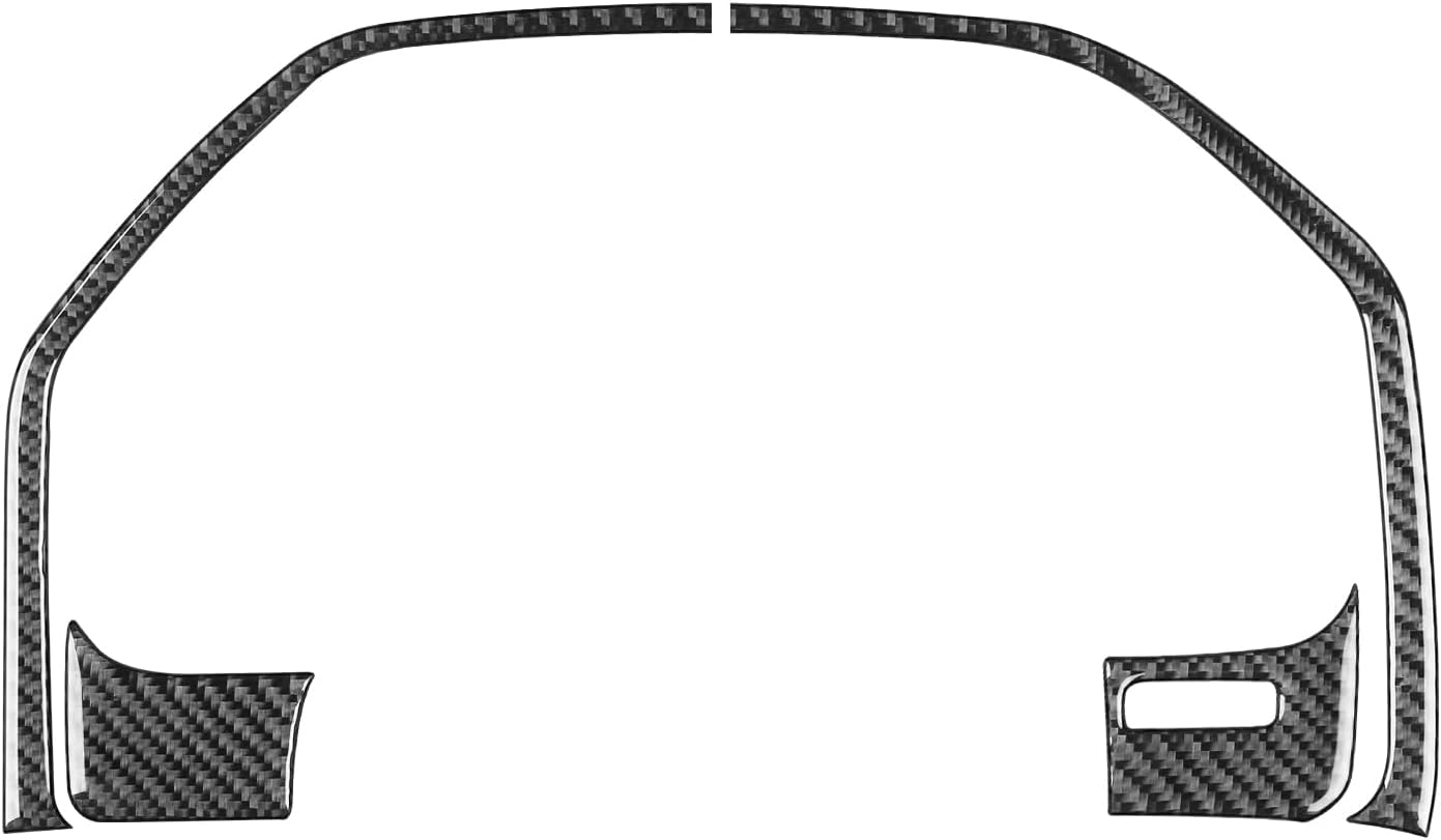 Car Carbon Fiber Accessories Dashboard Panel Bezel 4pcs Protective Cover Sticker Compatible with Honda Ridgeline 2017 2018 2019 2020