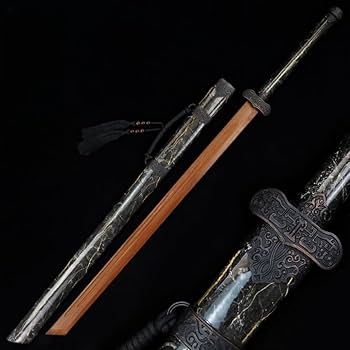 Amazon | Sutenno 木刀 中国風 木剣 鞘付き 唐刀 居合刀 木製