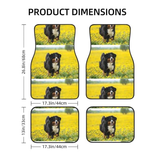 Alfombrillas de coche de Boyero de Berna juego de protectores de neopreno para amantes de perros 2