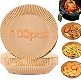 🥪 【Ampliamente utilizado】Adecuado para la freidora, el microondas, el horno, la vaporera, la cocina, etc. Los revestimientos de papel se pueden aplicar para hornear, asar, freír o servir alimentos, adecuados para hornear en casa, acampar, barbacoa, fiesta de verano, y así sucesivamente, ligero y práctico.