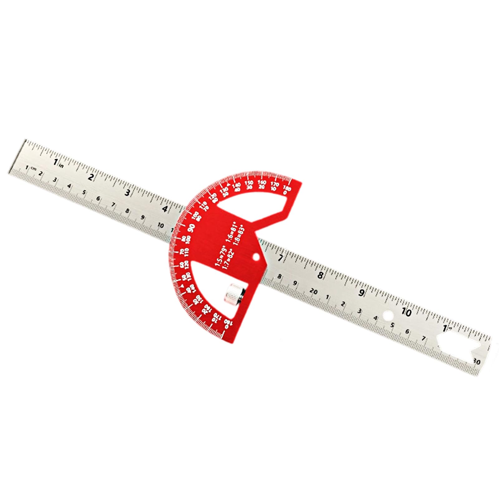 Ekoama Multiple Function Corner Finder Goniometer with Plant house Stage for Woodworking Undertakings 8/12 Inch Aluminum Alloy
