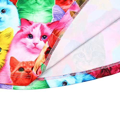 Jeskids Little Girls Unicorn Dress Sleeveless Casual Twirl Dresses Print Sundress Colorful Cat, 3-4 Years #TOP4