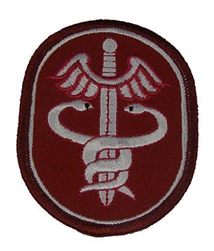 Embroidered Patch - Patches for Women Man - US Army Medical Command MEDCOM Patch Medic DOC Corpsman Caduceus Veteran
