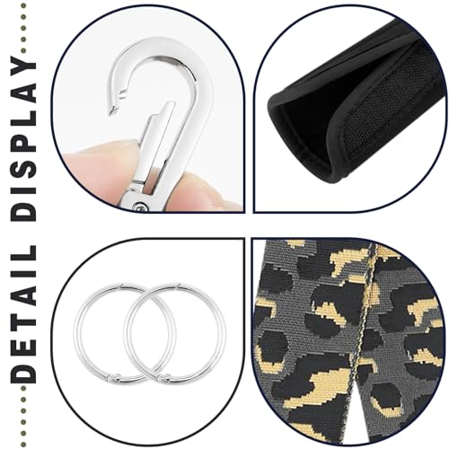 Image of Strap Wrap for Bogg Bag, Accessory for Bagg Bag, With Adjustable Shoulder Leopard Print Crossbody Strap