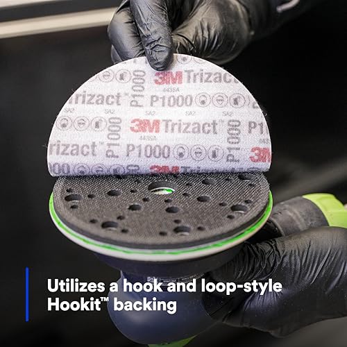 Image of 3M 02091 Trizact Hookit 3 inch P1000 Grit Blending Disc, Gray(Pack of 4)