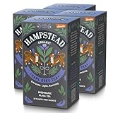 Hampstead Organic & Biodynamic Earl Grey Bags (4 Packs of 20), Darjeeling Black Infusion with Natural Bergamot Oil, Plastic-Free & Compostable