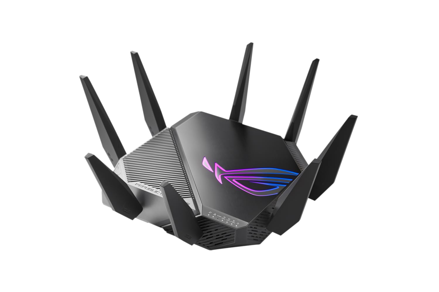 ROG Rapture GT-AXE11000 Tri-band WiFi 6E Extendable Gaming Router, 6GHz Band, 2.5G Port, Triple-level Game Acceleration, VPN Fusion, Subscription-free Network Security, AiMesh Compatible