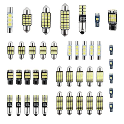 Kit de 42 LEDs para interior de auto 6000K universal miniatura 1