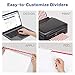 Avery 8-Tab Binder Dividers, Easy Print & Apply Clear Label Strip, Index Maker, White Tabs, 50 Sets (11557)