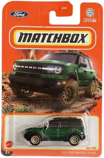 Matchbox 2022 Ford Bronco Sport (Green), 1:64 Scale