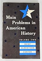 Main Problems in American History Volume 2 B000KEMVG2 Book Cover
