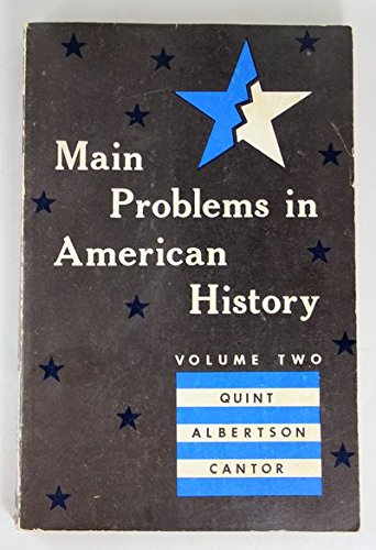 Main Problems in American History Volume 2 B000NPYCG0 Book Cover