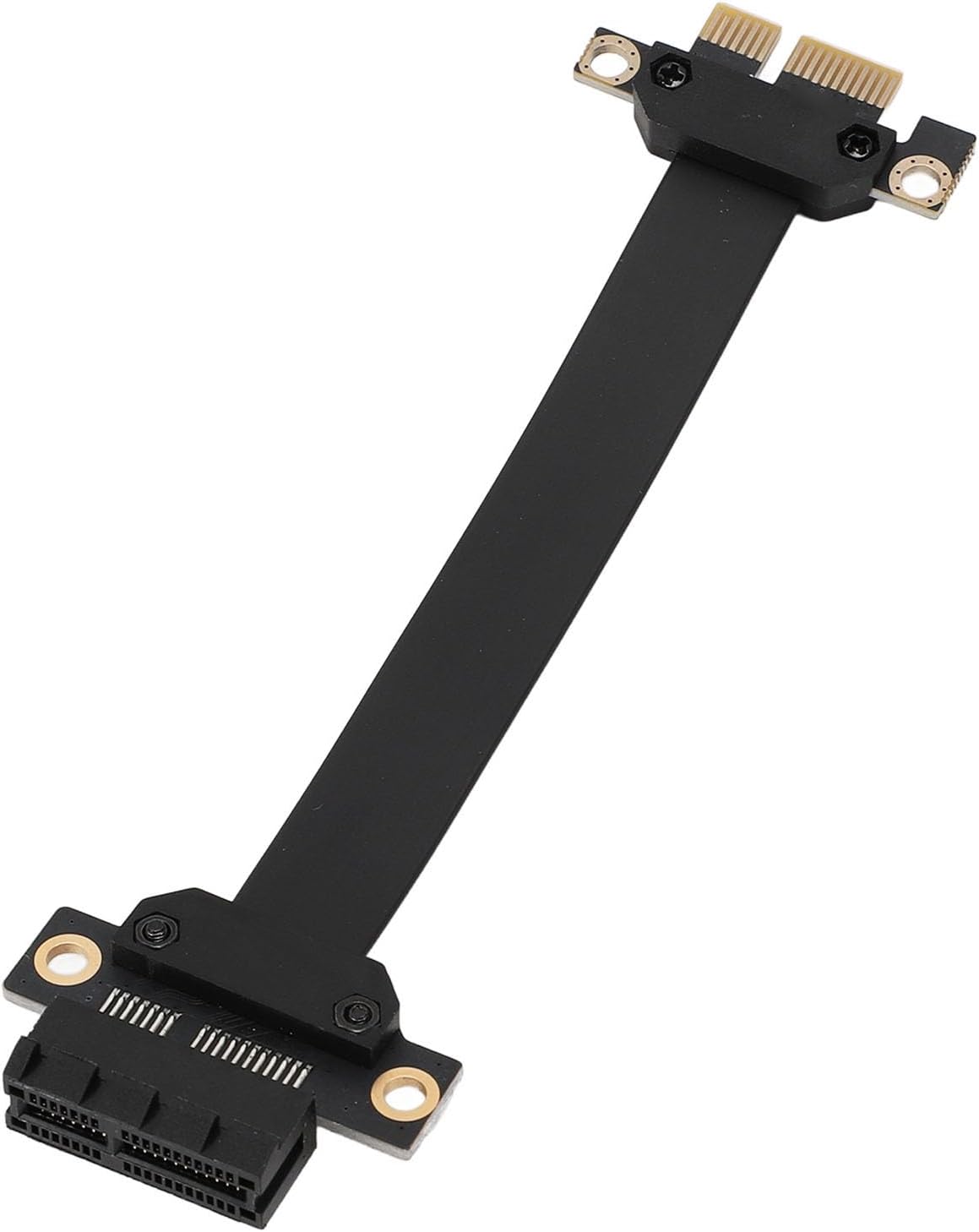 Elprico PCIe 3.0 X1 on X1 Extension Cable, 8 GBIT/S High-speed PCI Express 1x Riser Card Ribbon Extender, PCIe Extension Cable for Sound Data Cards (10cm)