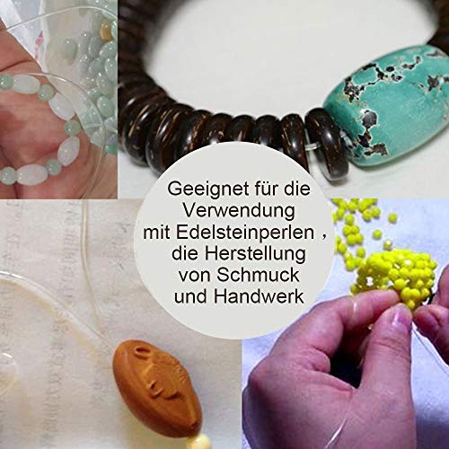 Amaney 1Mm Elastic String, Stretchy Bracelet String Crystal String Bead Cord For Bracelet, Beading And Jewelry Making White #TOP2