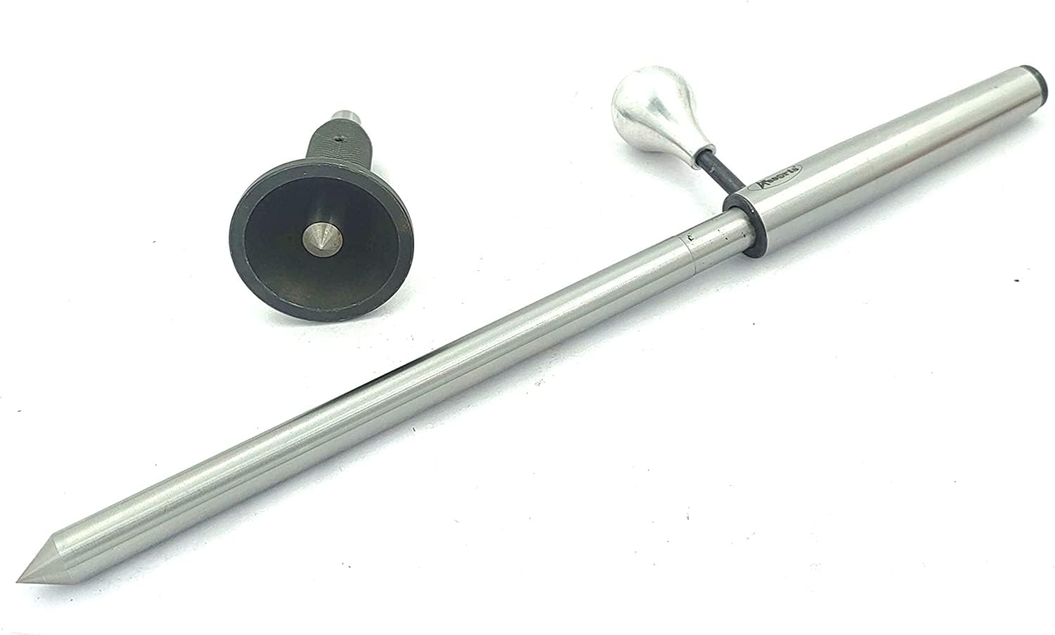 Buyohlic Centralizer Tool Kit Includes 2MT Shank Centraliser & Engineer Bell Punch For Locating Work-piece Center on Independent Lathe Chuck