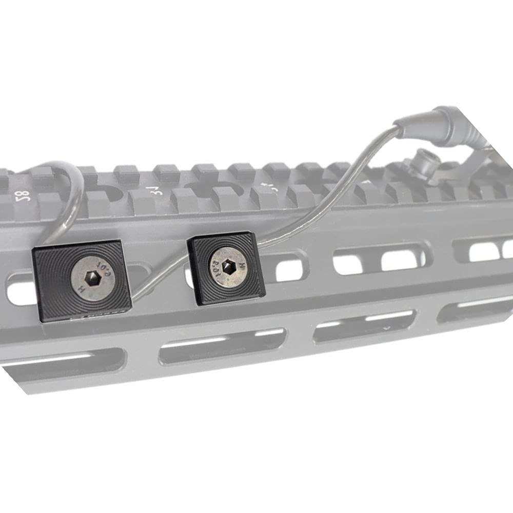 Mlok compatible Metal Rail cubierta cable clip sistema de gestión modular linterna cola Picatinny carril cubierta Caza Accesorios