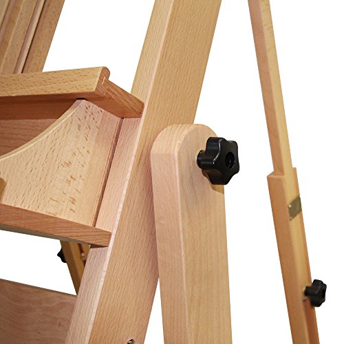image for Mont Marte Tilting Studio Wooden Floor Easel. Height Adjustable Extra 
