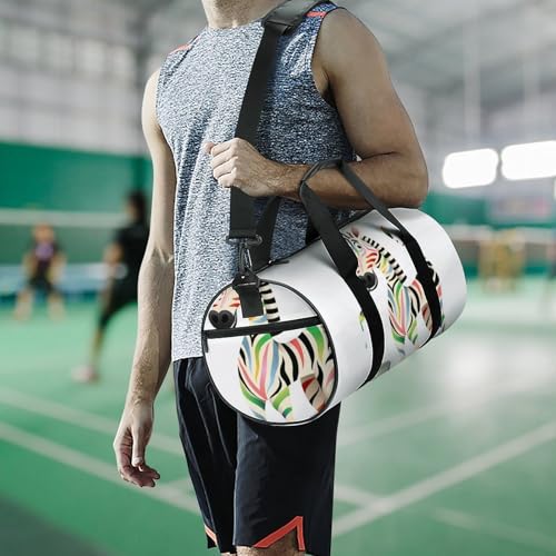 Sac de gym cheval peint duffel bag de voyage et camping 45cm - 7