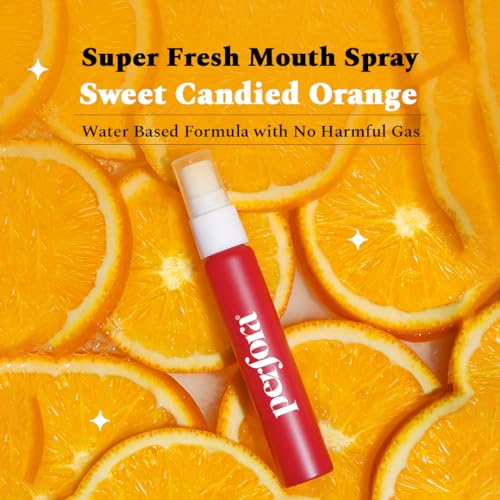Image of Perfora Super Fresh Sweet Candied Orange Mouth Spray | Instant Fresh Breath, Alcohol-Free, Teeth Remineralization, SLS-Free | 10 ml x 2