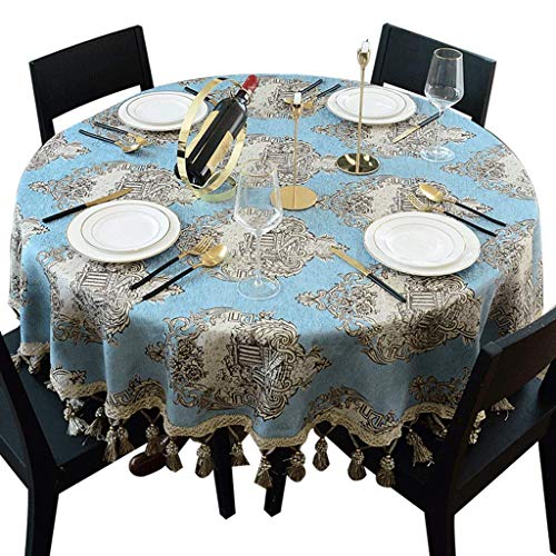 Nappe de table ronde anti-rayures pour protéger votre belle table basse