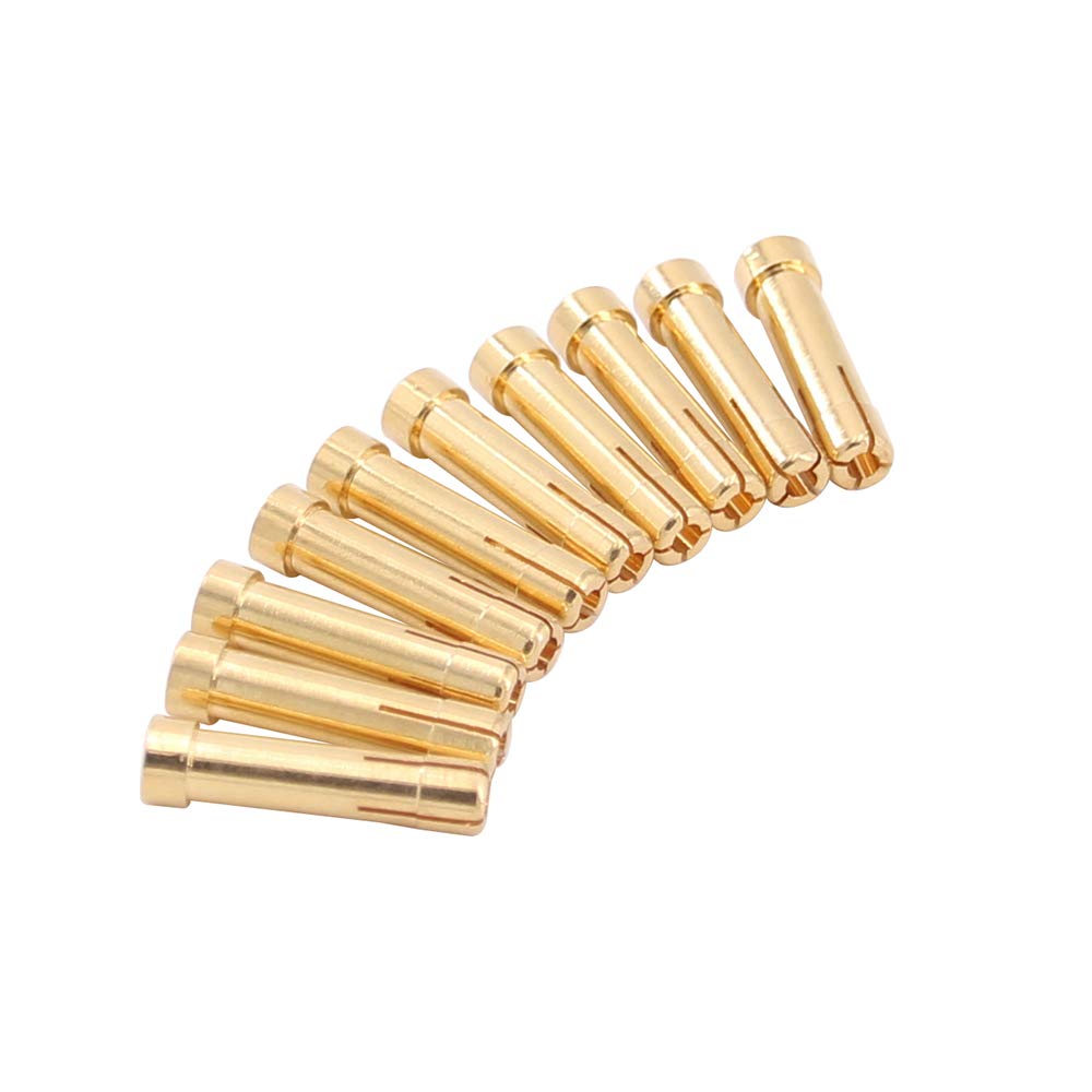 10 pièces 5 mm à 4 mm Profil Bas Balle Conn ecteurs Adaptateur Bouchons réducteur(B123-10)