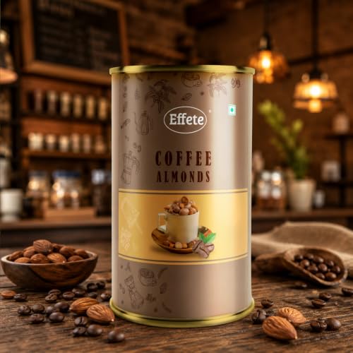 Image of Effete Coffee Almond - Chocolate Coated Coffee Almonds (96 g) - Crunchy Nuts Drenched in Smooth Milk Chocolate - Sweet Snack & Best Choice for Gifting an Occasions - Healthy Treat for All Ages