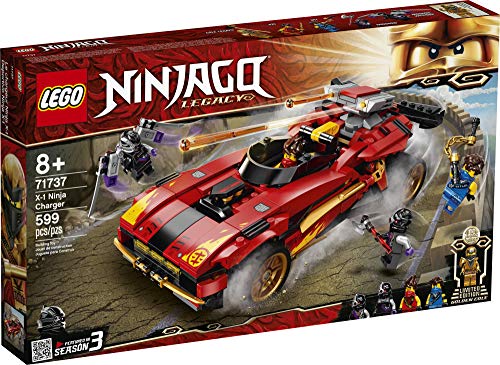 NINJAGO Legacy X-1 Ninja Charger 71737 Ninja Toy Building Kit Featuring Motorcycle and Collectible Minifigures, New 2021 (599 Pieces) - Lego - Immagine 3