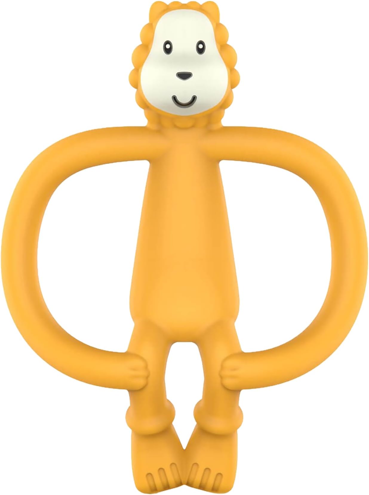 Matchstick Monkey, Antimicrobial Silicone Teether & Gel Applicator, Easy to Grip, BPA Free, 3 Months Old+, 11 cm, Ludo Lion