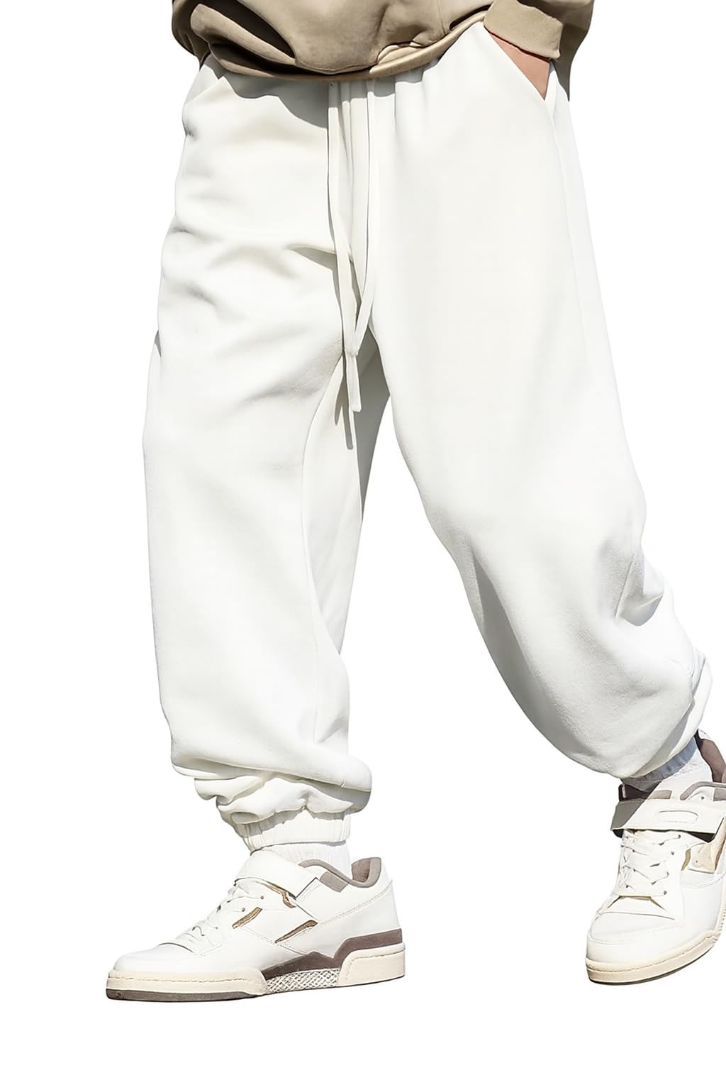 dockstreet LooseBAGY FIT JOGRBAGY FIT JOGRs/Loose Soft Casual Lowers/Casual Lower for menIIBAGY FIT JOGR IIMEN-120925White 38-picture-29