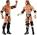 WWE The Rock vs Triple H Championship Showdown 2-Pack 6-in Action Figures Friday Night Smackdown Battle Pack for Ages 6 Years Old & Up