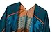 Urban CoCo Women's Printed Tassel Open front Poncho Cape Cardigan Wrap Shawl (Series 4-Blue)