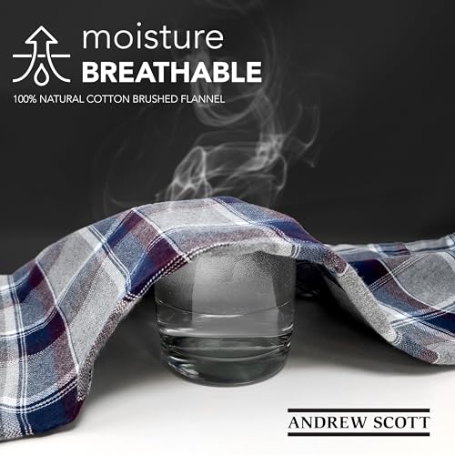 Image of Andrew Scott Men's Flannel Drawstring Pajama Pants | Plush Flannel Fleece | Pockets | Drawstring