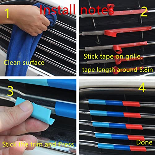 Image of ZiWen Sport Colorful Front Grilles Grill Trim For Nissan Altima 2019-2021 | Easy installation,insert grille trims,classy and beautiful modification,make the car front end better,standout from others.