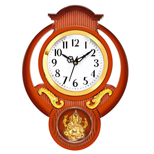 Image of Estron Analog Stylish New Models Wall Clock with Photo Frames for Home Living Room Hall Bedroom (Size Height 33 CM X Width 22 CM)- Home Decor Big Size Wall Clock 9781 lb mej 1